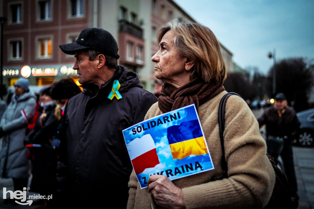 Solidarni z Ukrainą. Pikieta w Mielcu