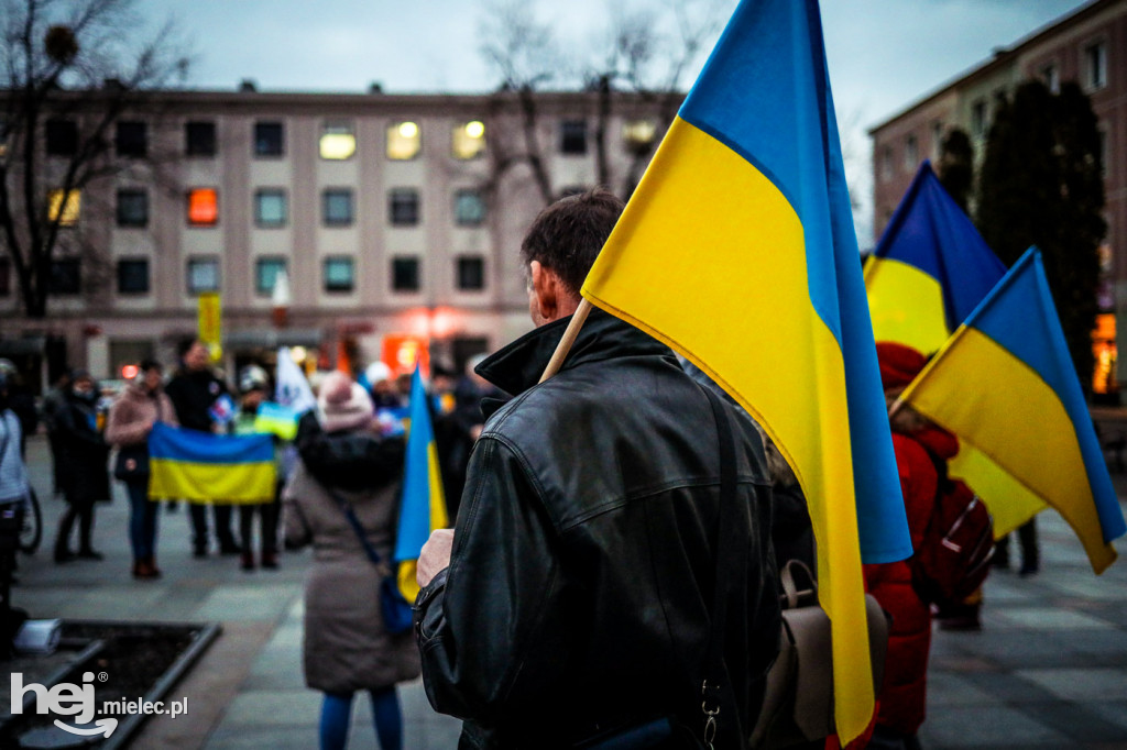 Solidarni z Ukrainą. Pikieta w Mielcu