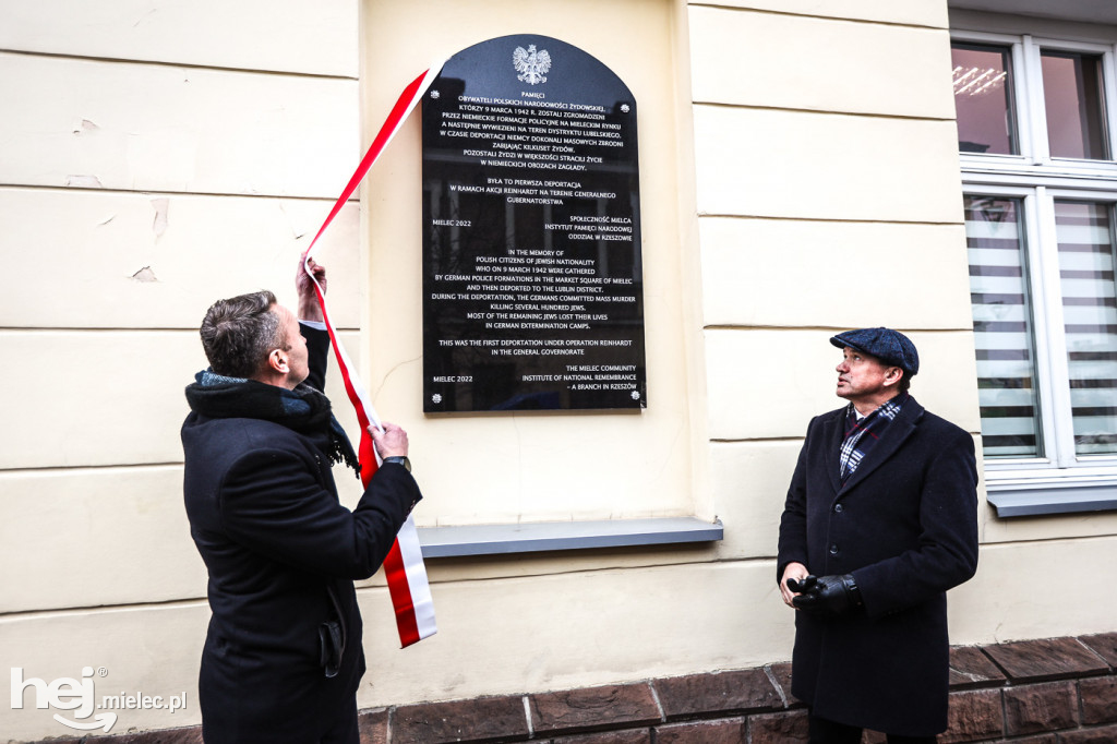 Odsłonięcie tablicy w 80. rocznicę Akcji Reinhardt