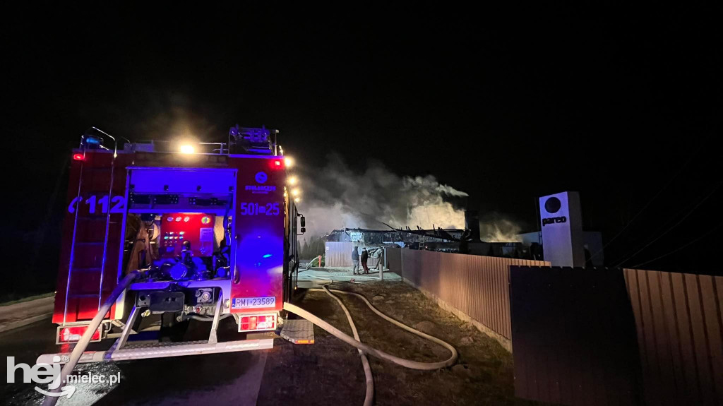 Pożar zakładu w Borowej