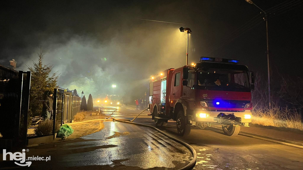 Pożar zakładu w Borowej