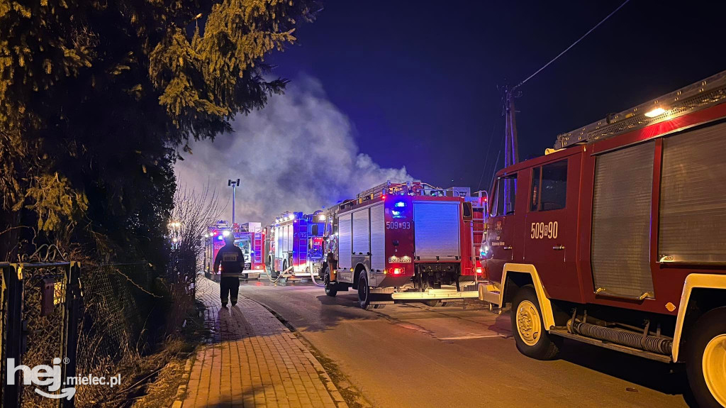 Pożar zakładu w Borowej