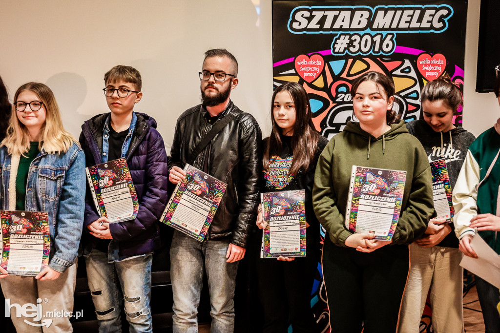 Sztab WOŚP Mielec podziękował za 30. Finał