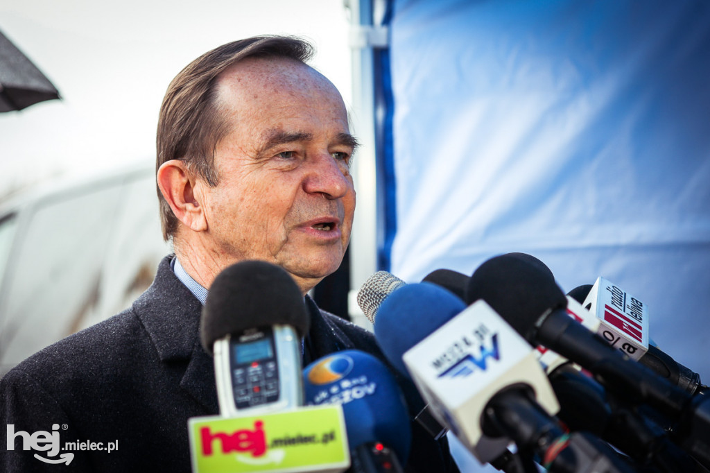 Konferencja prasowa przy L25 Mielec - Padew Narodowa