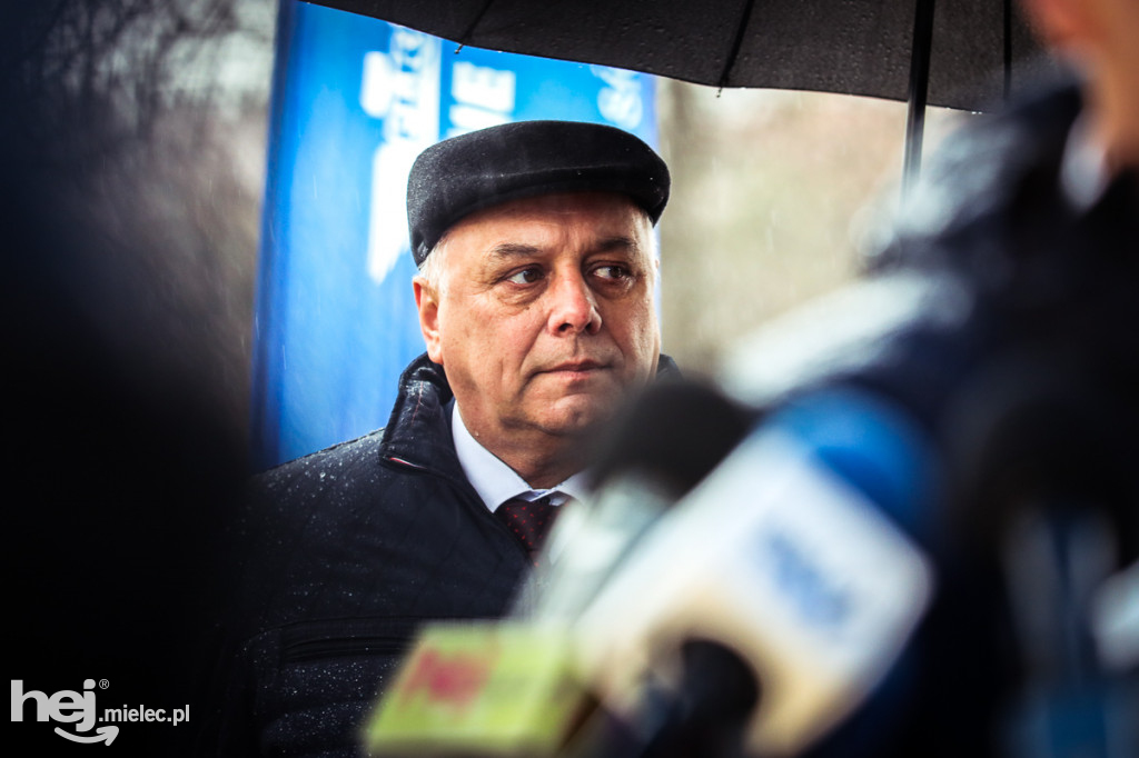 Konferencja prasowa przy L25 Mielec - Padew Narodowa