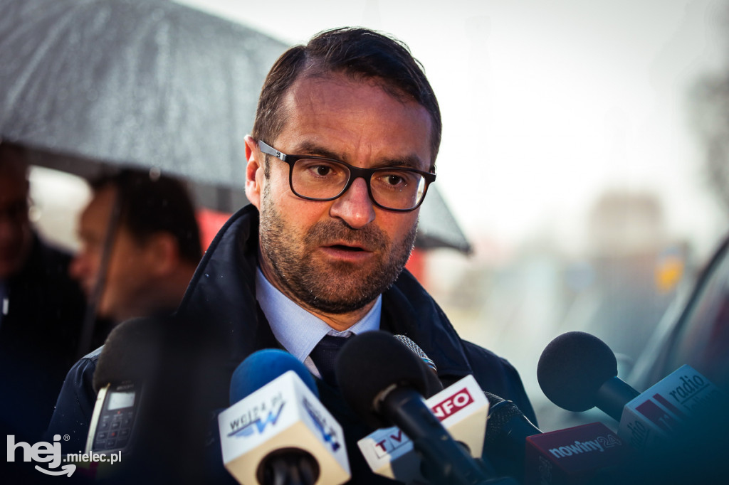 Konferencja prasowa przy L25 Mielec - Padew Narodowa