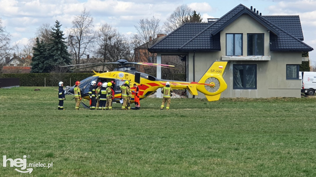 Śmigłowiec LPR na ratunek poparzonemu mężczyźnie