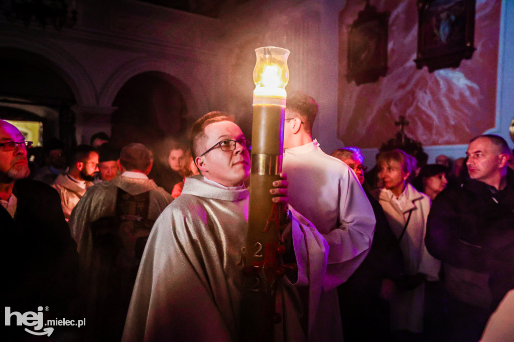 Wielka Sobota: Liturgia Światła w Bazylice w Mielcu