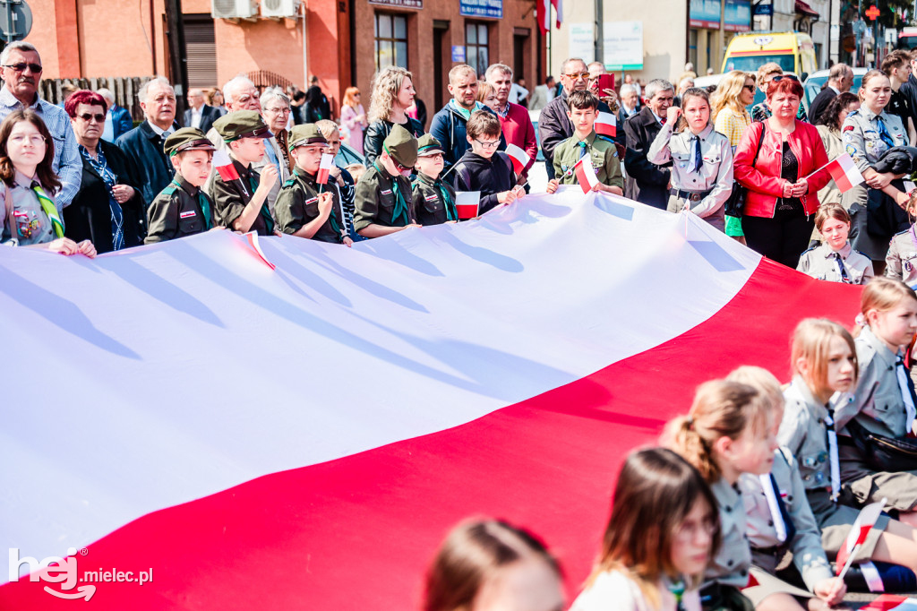 Święto Konstytucji 3 Maja w Mielcu: uroczystości pod Pomnikiem Wolności