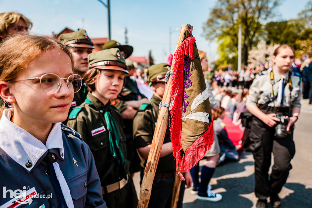 Święto Konstytucji 3 Maja w Mielcu: uroczystości pod Pomnikiem Wolności