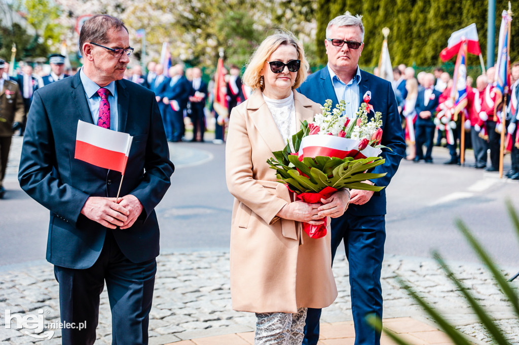 Święto Konstytucji 3 Maja w Mielcu: uroczystości pod Pomnikiem Wolności