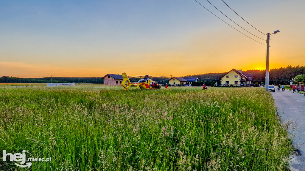 Śmigłowiec na ratunek młodej osobie