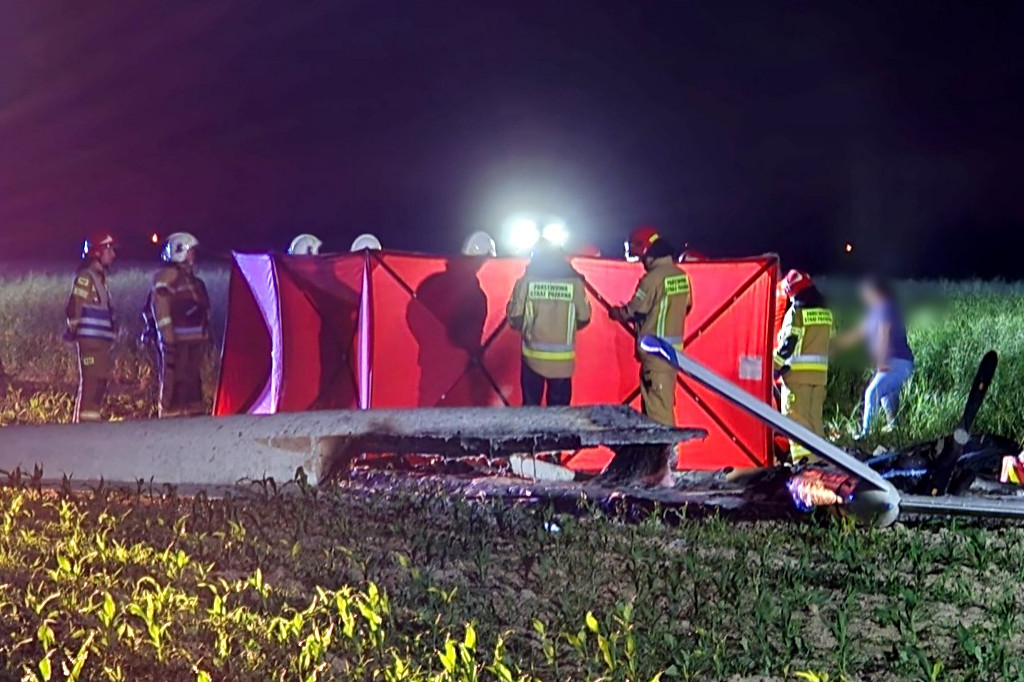 Tragiczny wypadek motoszybowca w Górkach