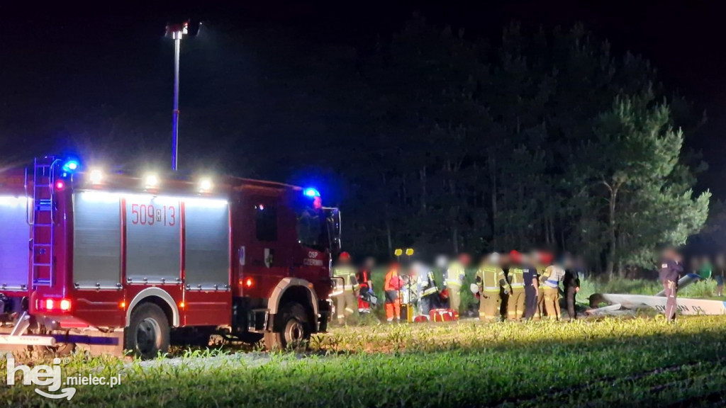 Tragiczny wypadek motoszybowca w Górkach