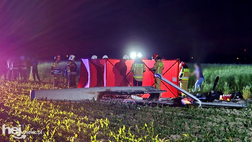 Tragiczny wypadek motoszybowca w Górkach