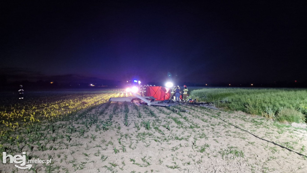 Tragiczny wypadek motoszybowca w Górkach