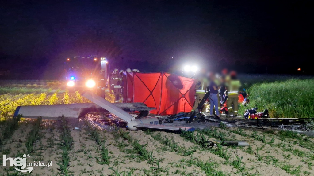 Tragiczny wypadek motoszybowca w Górkach