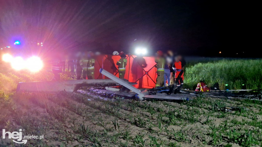 Tragiczny wypadek motoszybowca w Górkach