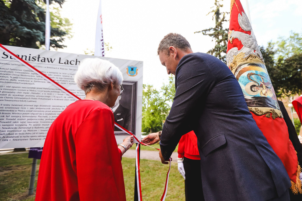 Uroczystość w Parku Stanisława Lachmana