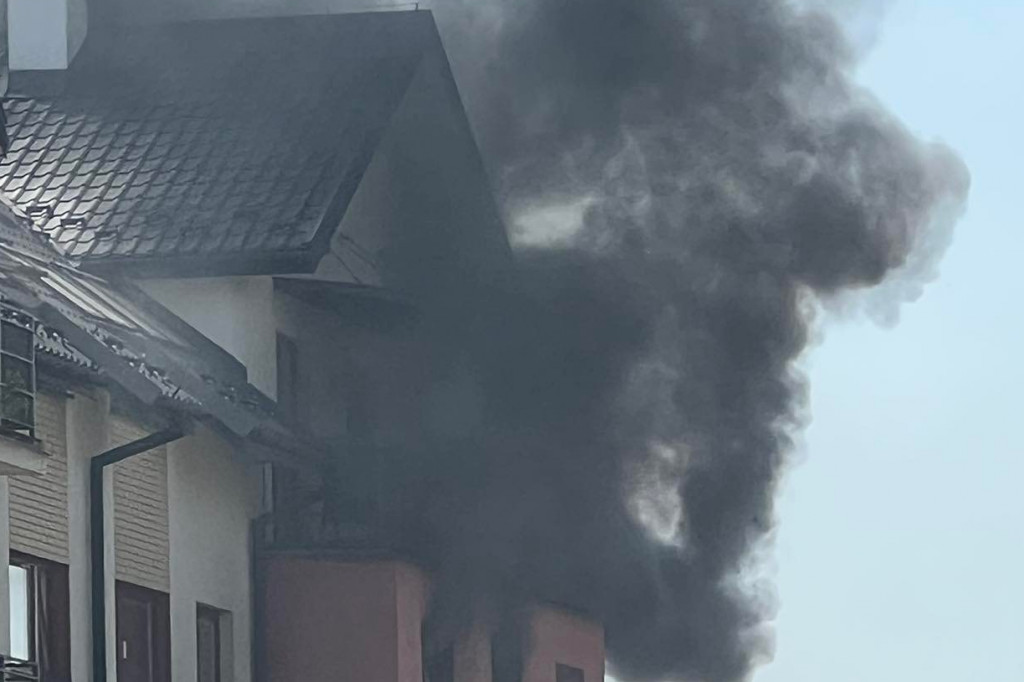 Pożar mieszkania przy ulicy Dąbrówki