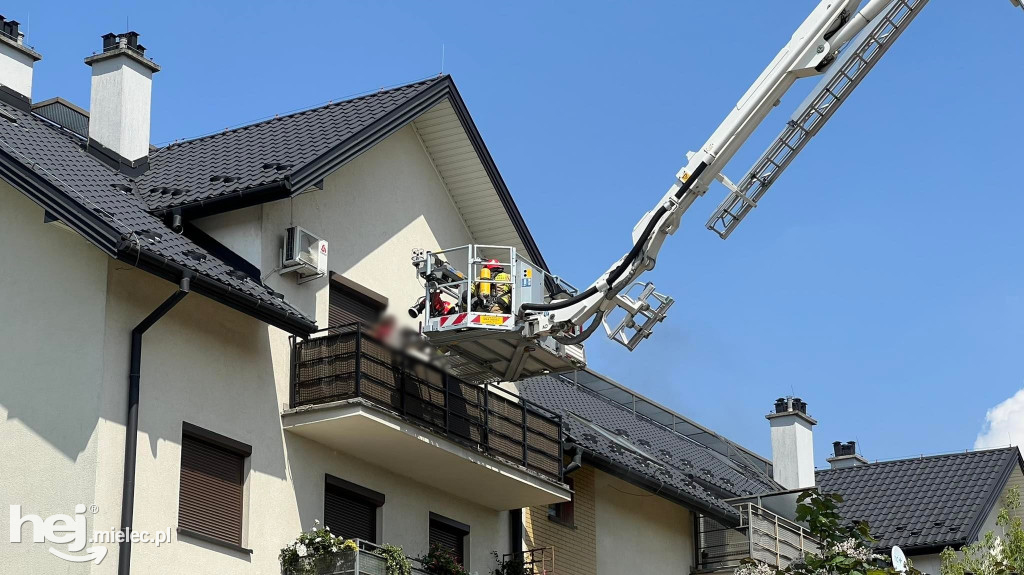Pożar mieszkania przy ulicy Dąbrówki