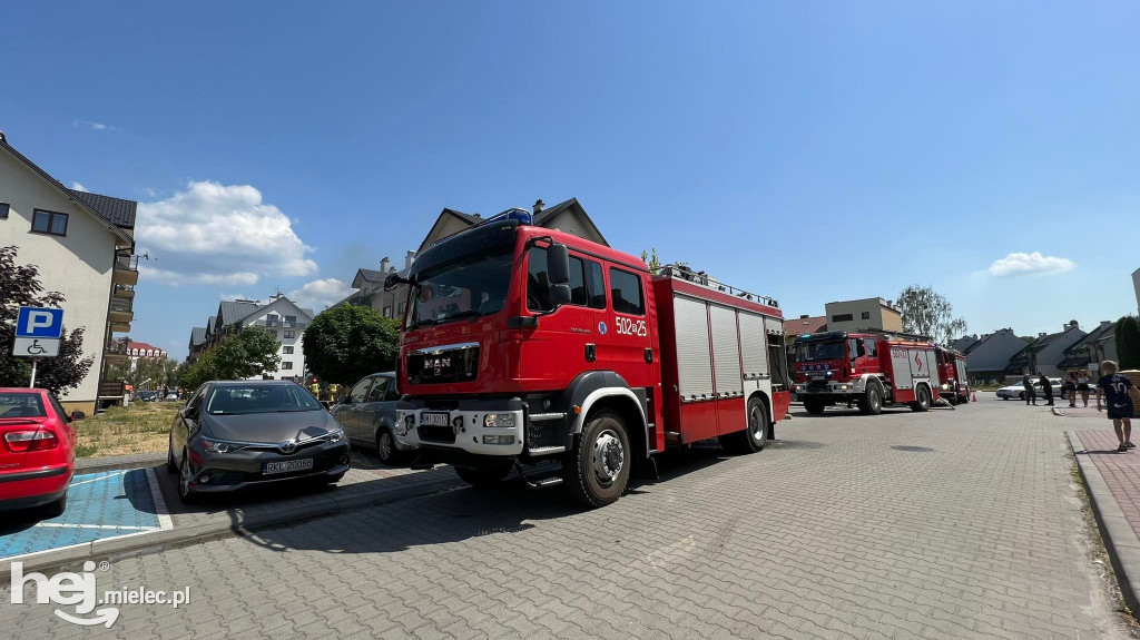 Pożar mieszkania przy ulicy Dąbrówki