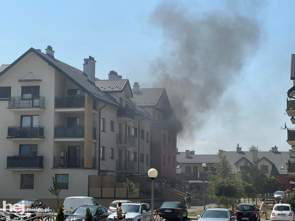 Pożar mieszkania przy ulicy Dąbrówki