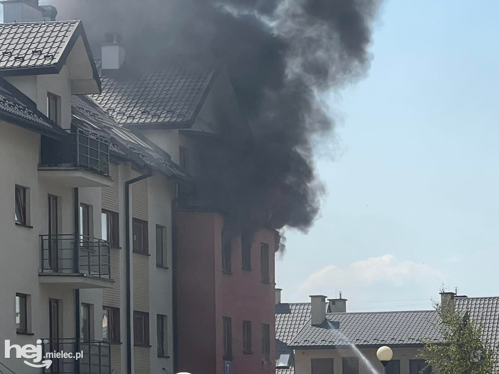 Pożar mieszkania przy ulicy Dąbrówki