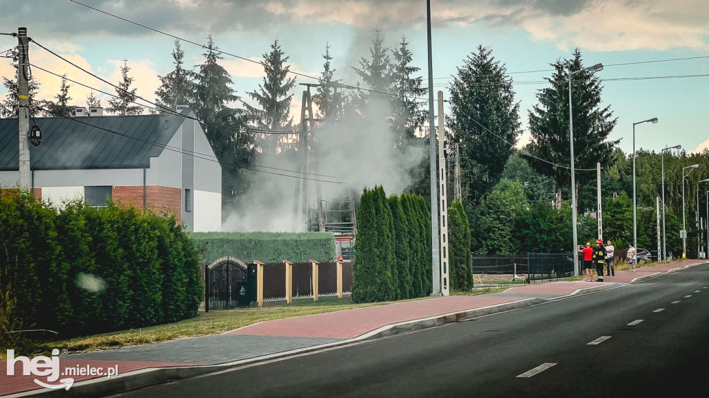 Pożar stacji trafo przy ul. Witosa