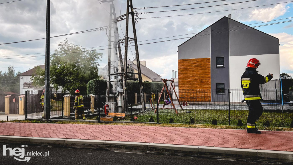 Pożar stacji trafo przy ul. Witosa
