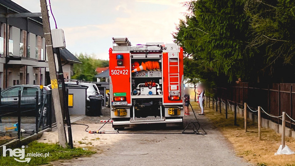 Pożar stacji trafo przy ul. Witosa