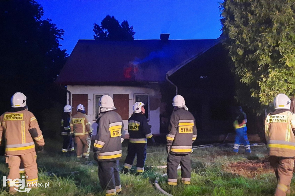 Pożar leśniczówki w Trzcianie