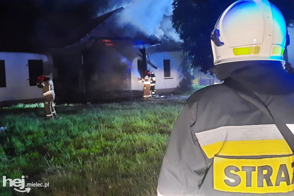 Pożar leśniczówki w Trzcianie