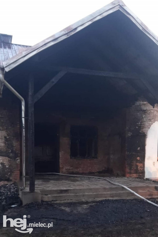 Pożar leśniczówki w Trzcianie