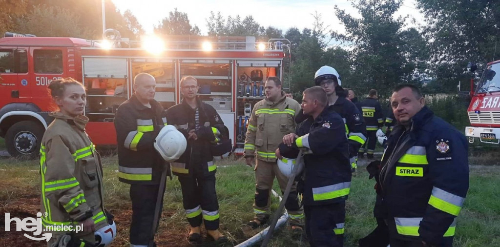 Pożar leśniczówki w Trzcianie