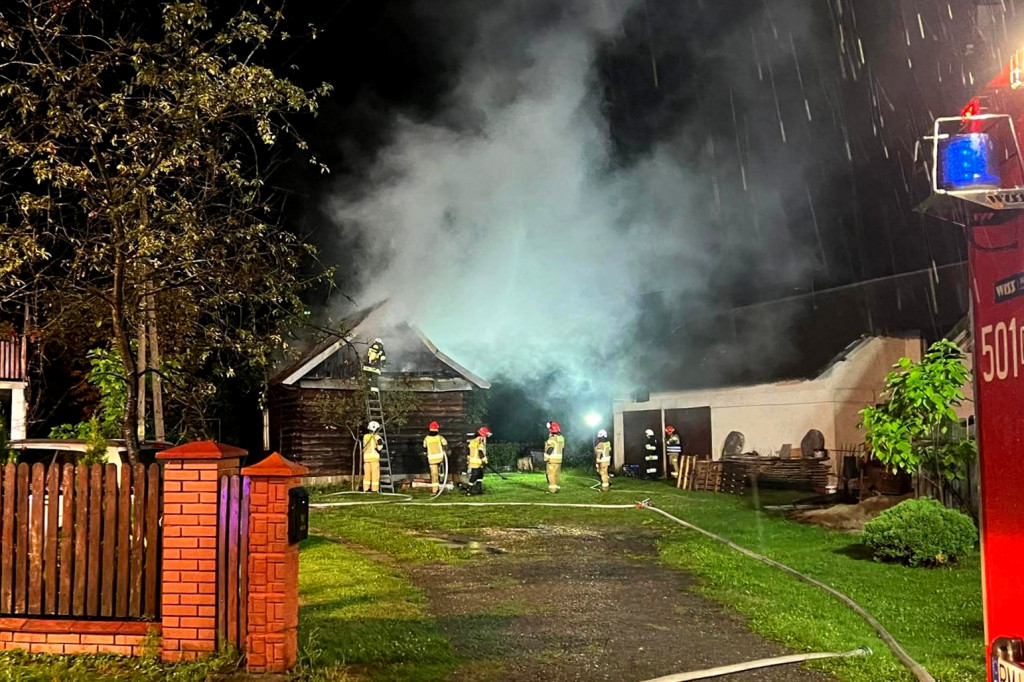 Pożar domu w Rydzowie