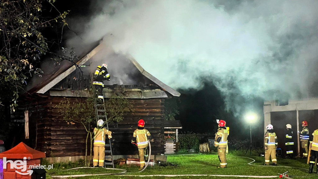 Pożar domu w Rydzowie