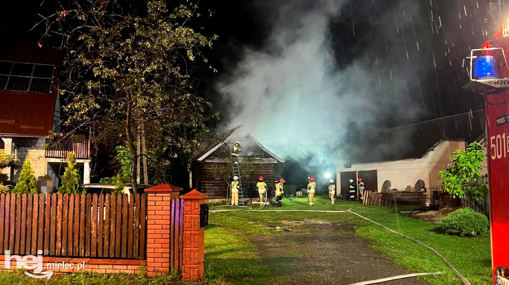 Pożar domu w Rydzowie