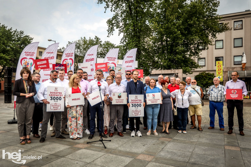 Politycy Lewicy w Mielcu. Akcja „Bezpieczna Rodzina”