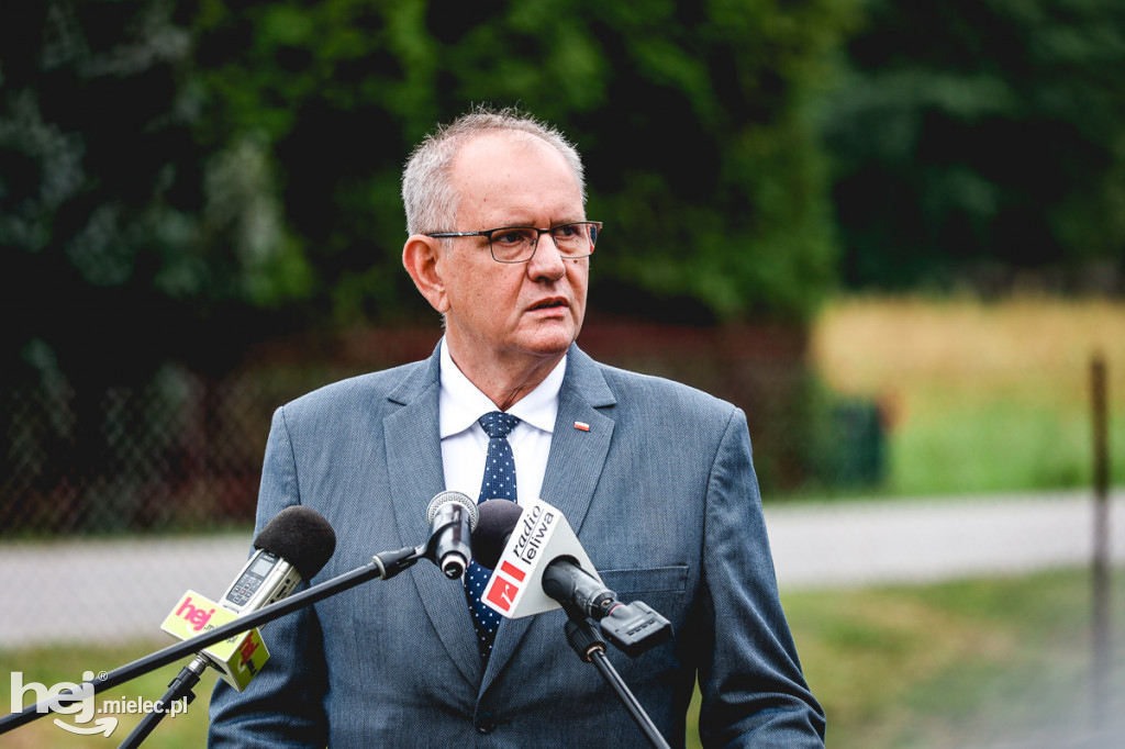 Kanalizacja w Woli Chorzelowskiej - briefing prasowy
