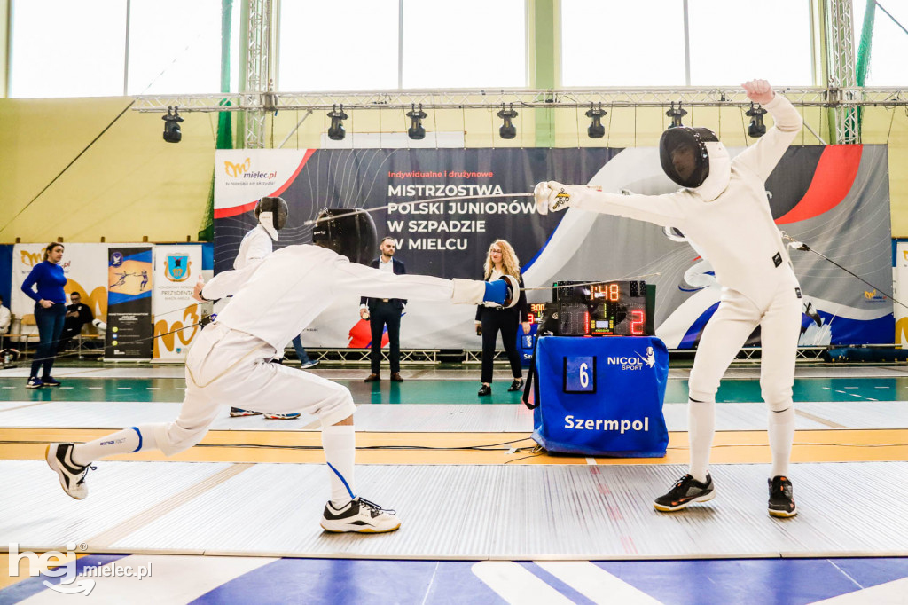 Mistrzostwa Polski Juniorów w Szpadzie Mielec 2023 - 1. dzień