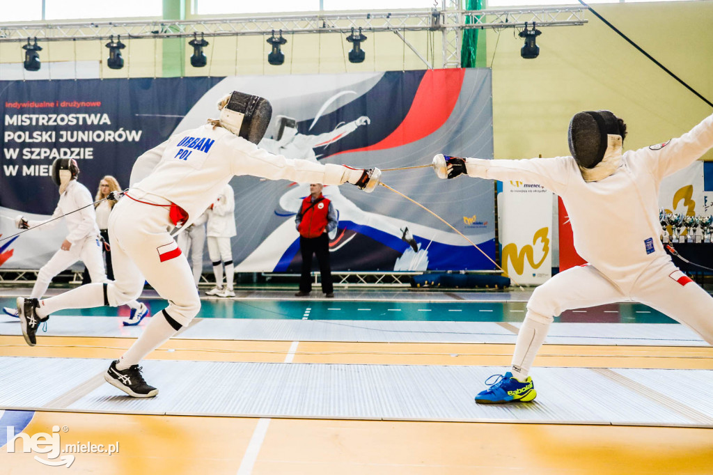 Mistrzostwa Polski Juniorów w Szpadzie Mielec 2023 - 1. dzień