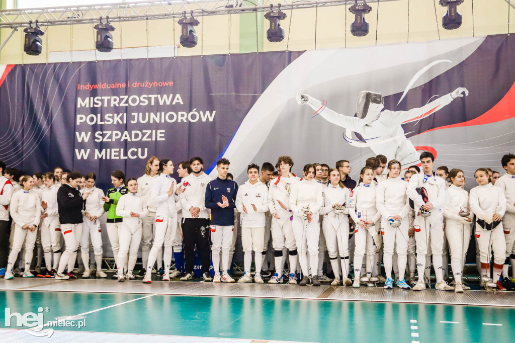 Mistrzostwa Polski Juniorów w Szpadzie Mielec 2023 - 1. dzień