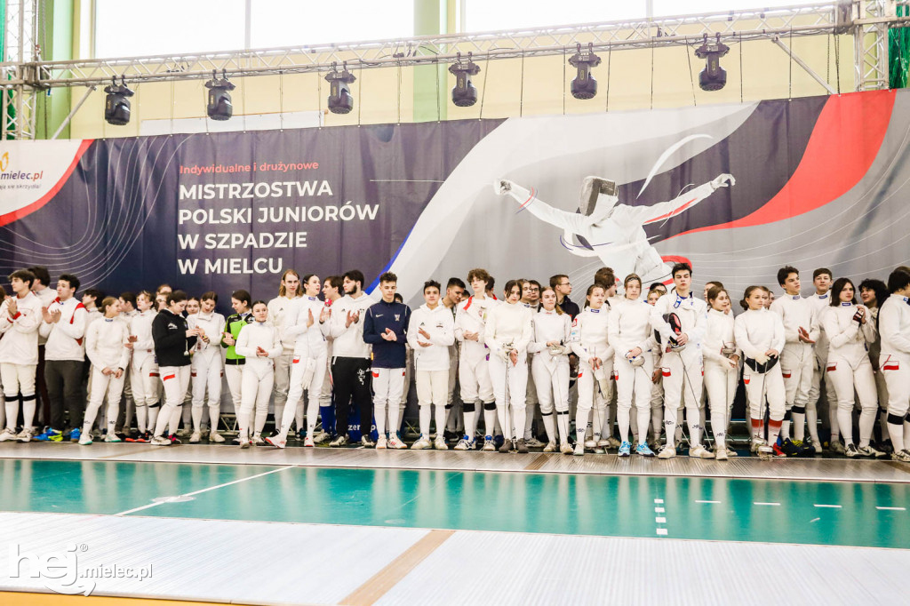 Mistrzostwa Polski Juniorów w Szpadzie Mielec 2023 - 1. dzień
