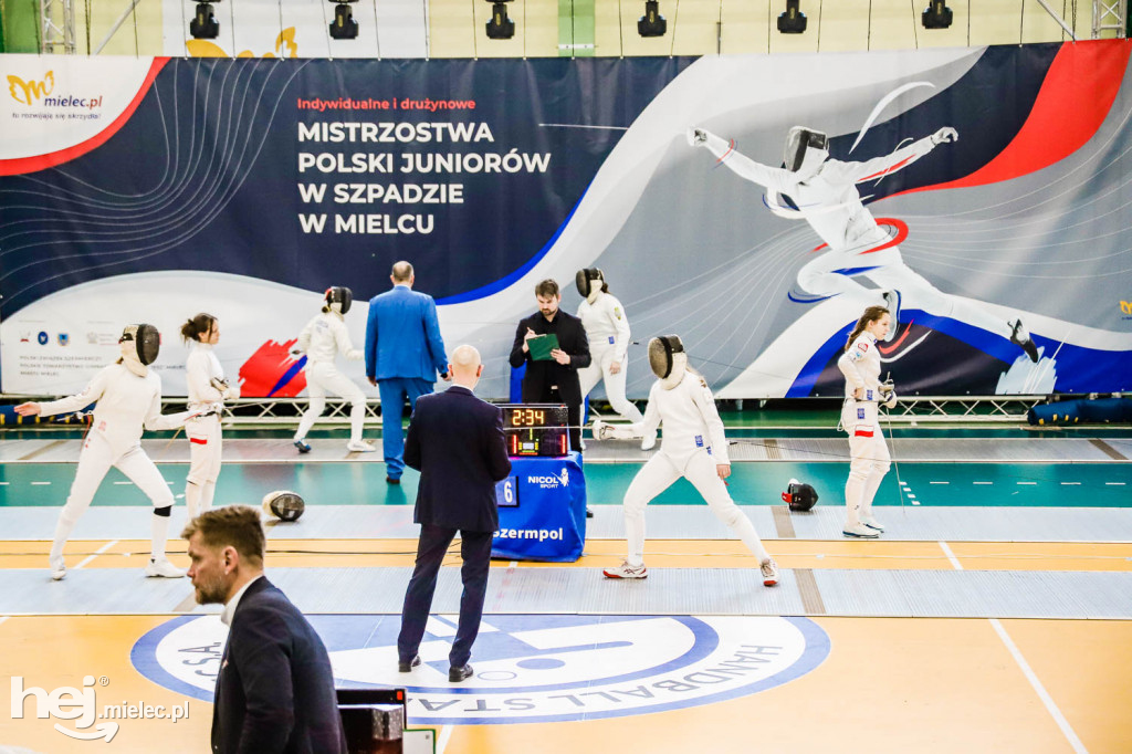 Mistrzostwa Polski Juniorów w Szpadzie Mielec 2023 - 1. dzień