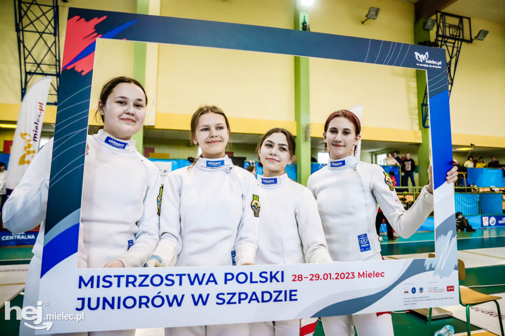 Mistrzostwa Polski Juniorów w Szpadzie Mielec 2023 - 2. dzień
