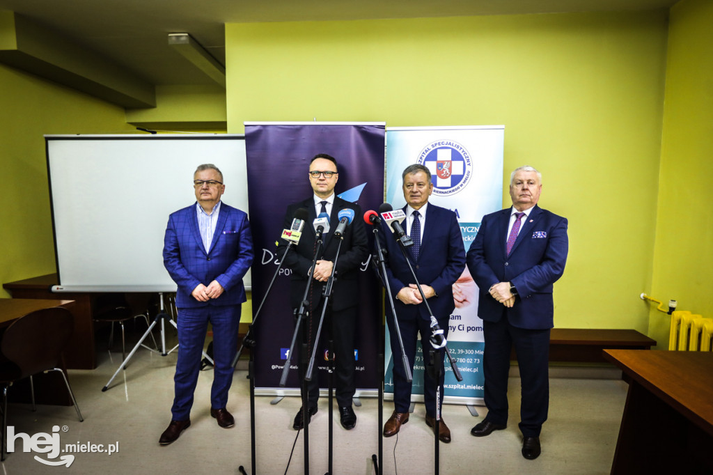 Paweł Pazdan dyrektorem szpitala - konferencja prasowa