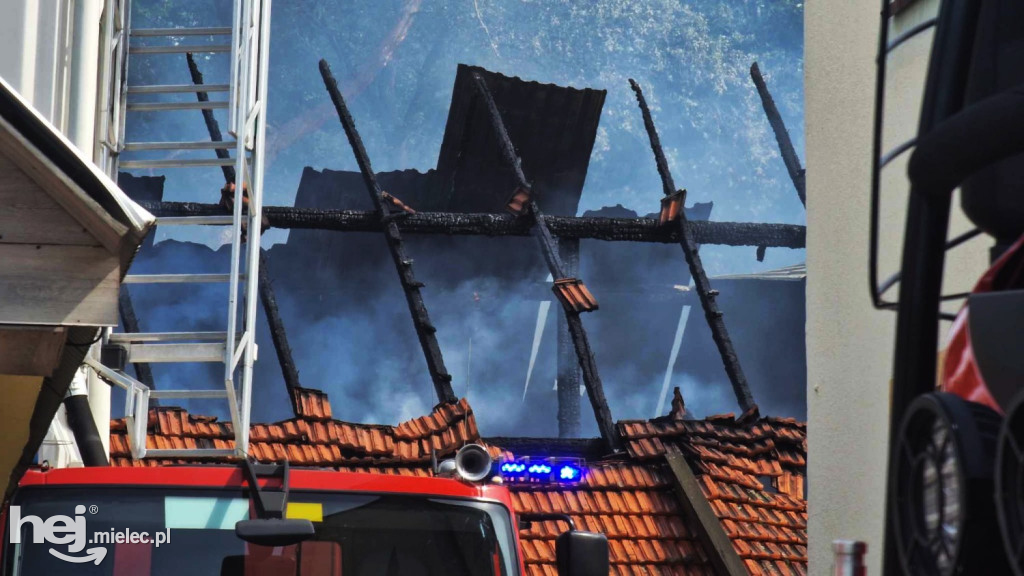Pożar masarni w Szafranowie