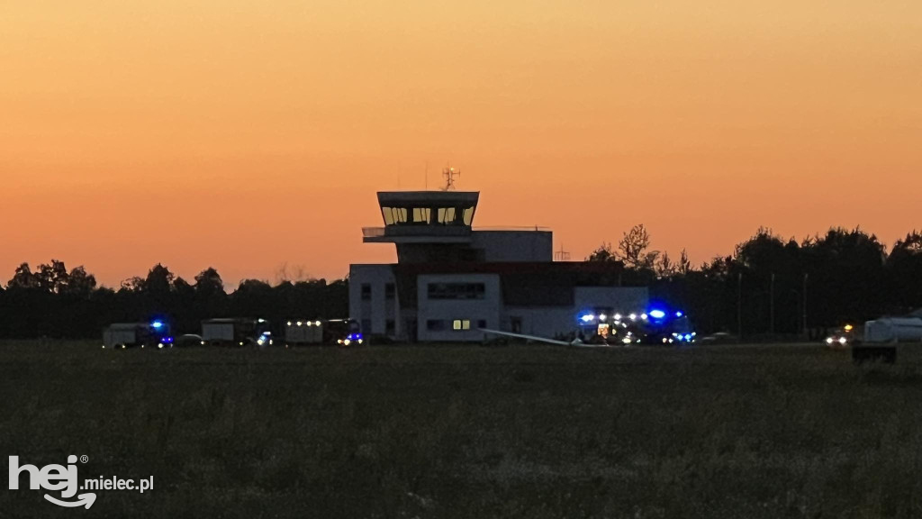 Wypadek szybowca na mieleckim lotnisku