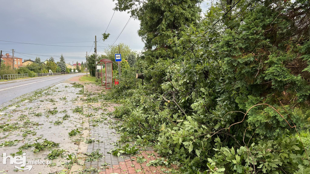 Nawałnica nad powiatem mieleckim